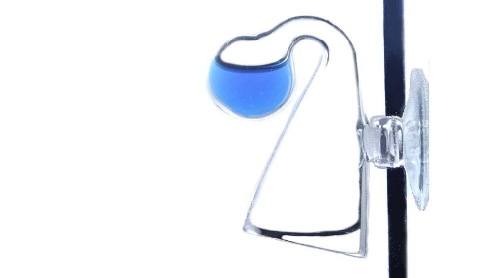 Blå farve co2 drop checker