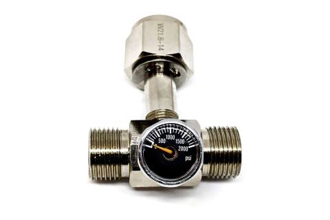 CO2 Cylinder To-vejs T Splitter - For