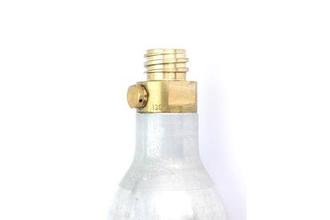 Foto af ventilen på SodaStream 60L cylinderflaske