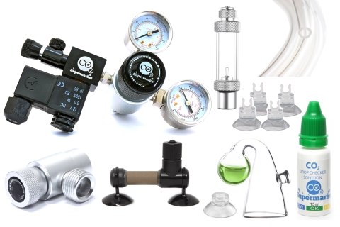 Pro aquarium CO2 System med justerbart tryk