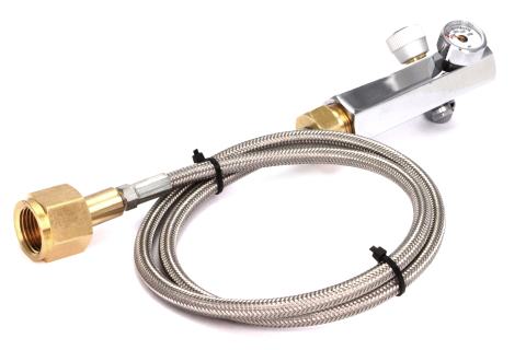 Genopfyldningsadapter med tilslutningsslange