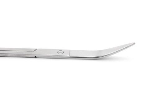 Foto af de buede bladskærer af de buede blade saks