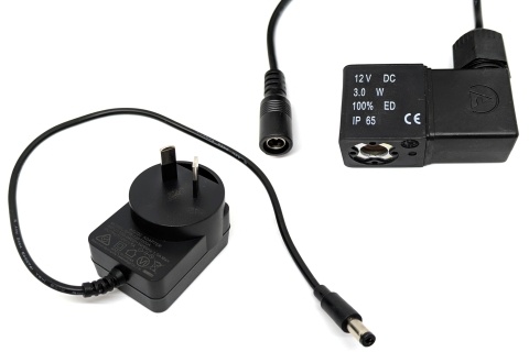 12v DC magnetspole og transformer til Australien og New Zealand