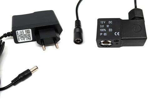 12v DC magnetspole og Euro transformer
