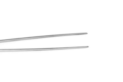 Nærbillede foto af tips af lige pincet til akvarie planter